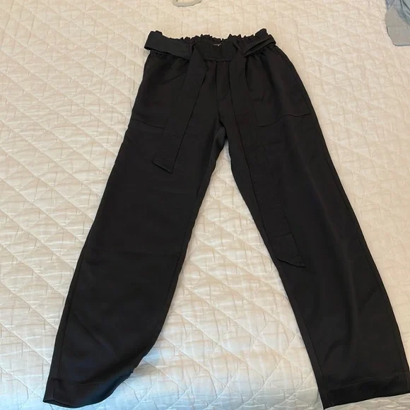 Abercrombie Black Satin Pants - Picture 1 of 3